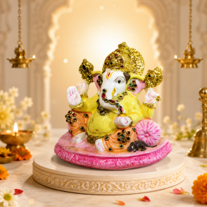 Premium Resin Handcrafted 4’’ Lord Ganesha Idol