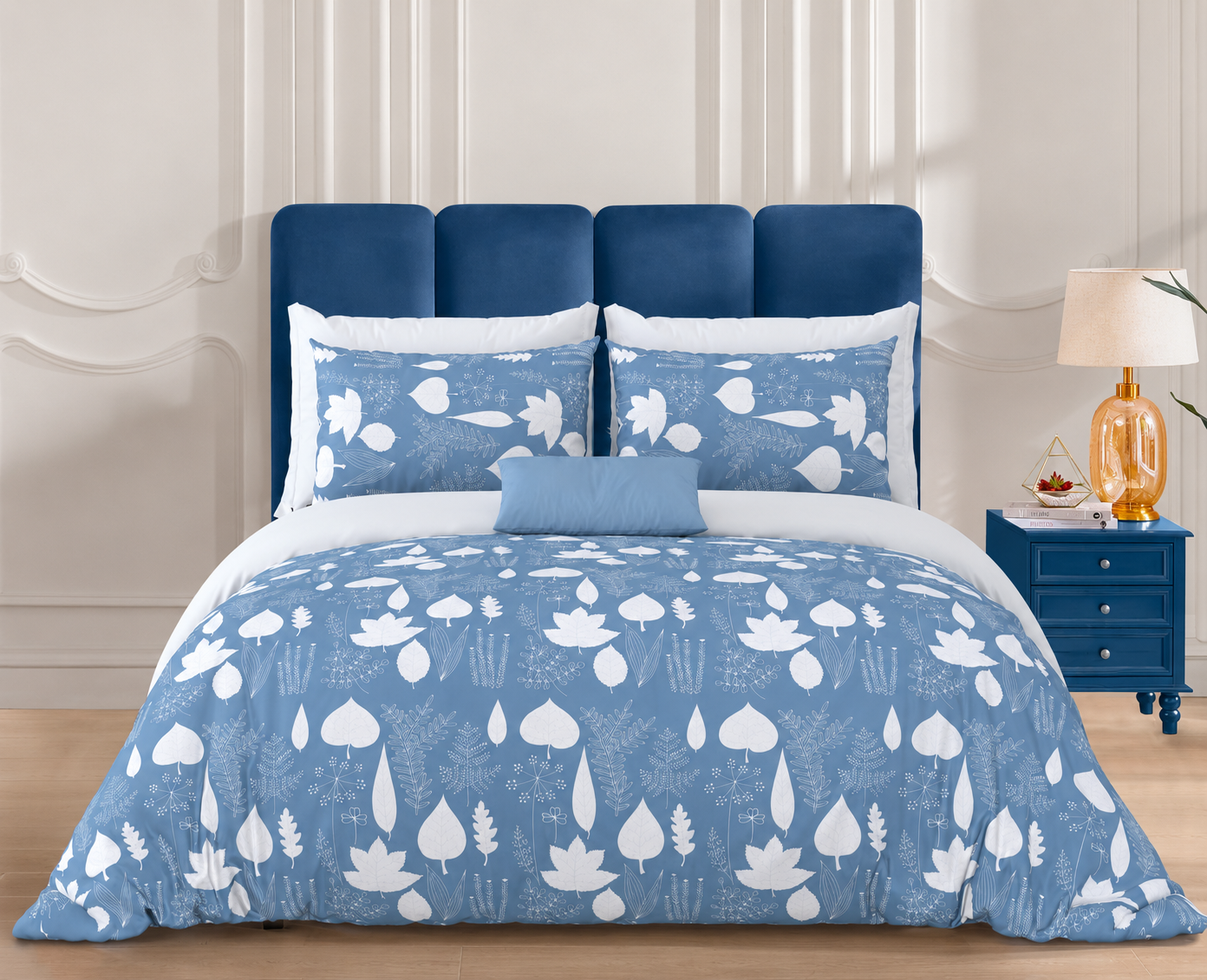 Premium 100% Cotton Super King Bedsheet Set (108" x 108") – Traditional Jaipuri Print with 2 Pillow Covers - Image 2