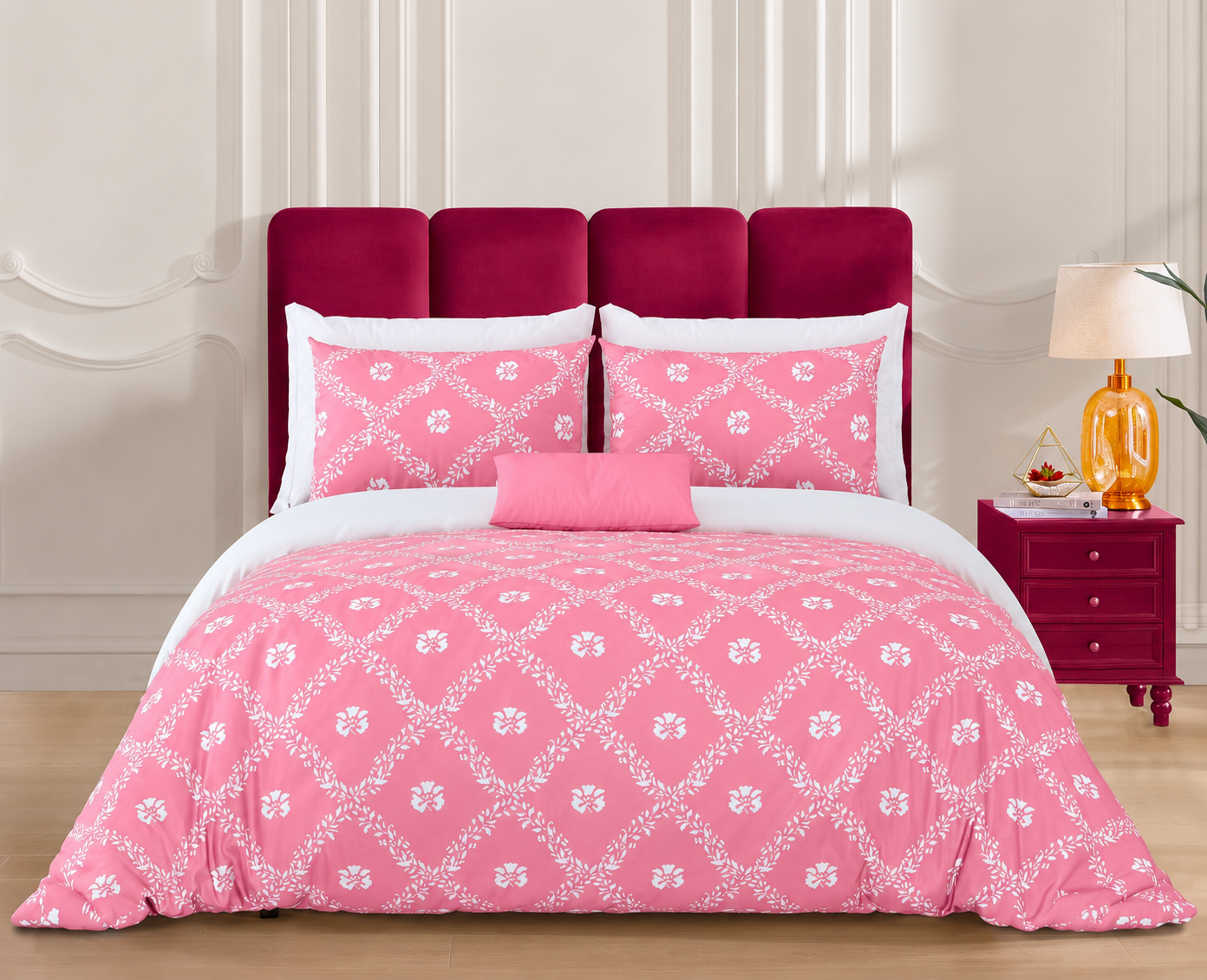 Premium 100% Cotton Super King Bedsheet Set (108" x 108") – Traditional Jaipuri Print with 2 Pillow Covers - Image 4