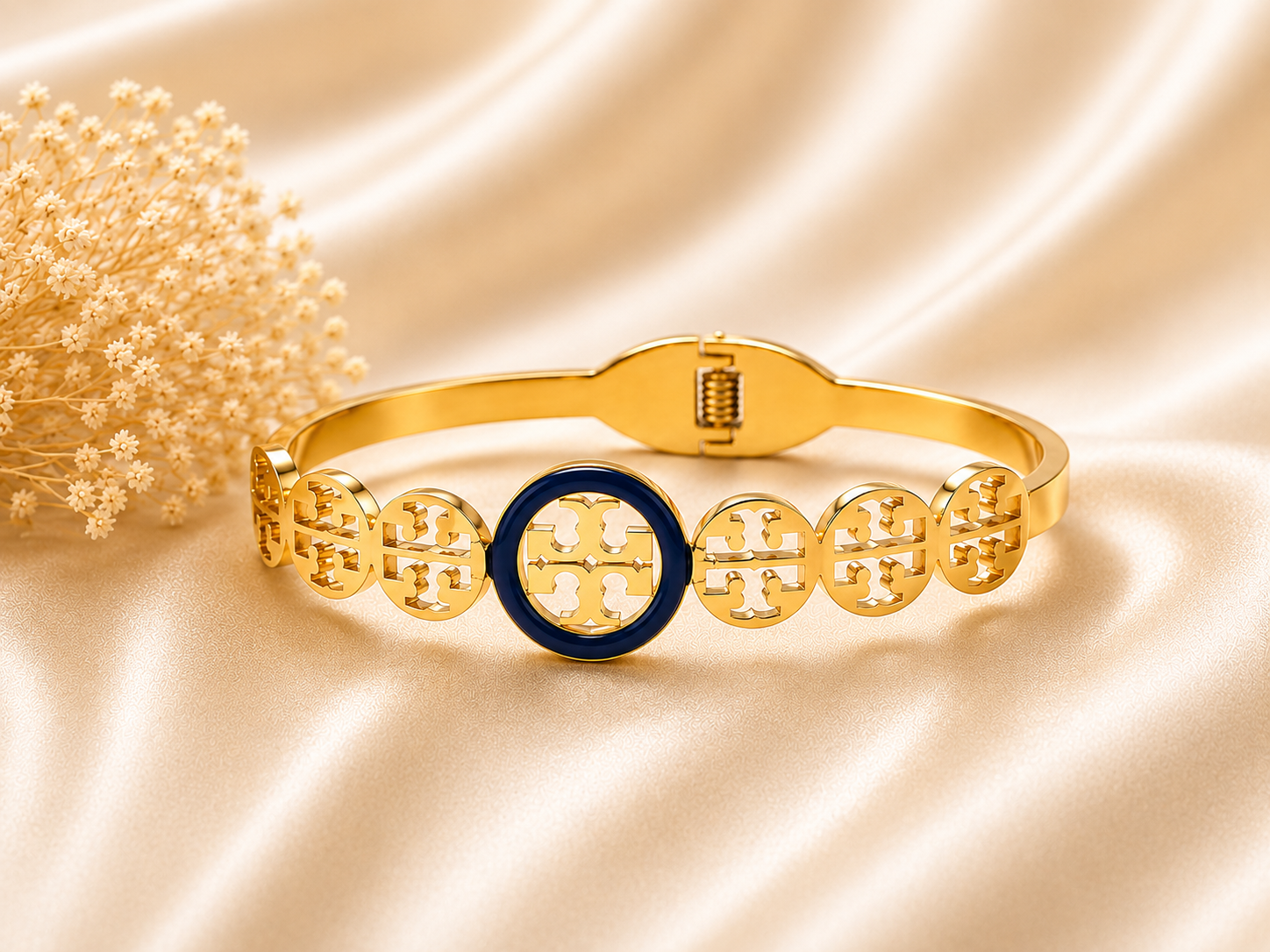 Tory Burch Miller Enamel Hinge Bracelet - Image 3