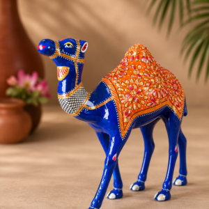 Handcrafted Meenakari Camel Figurine