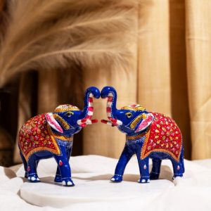 Premium Metal Meenakari Elephant Collection