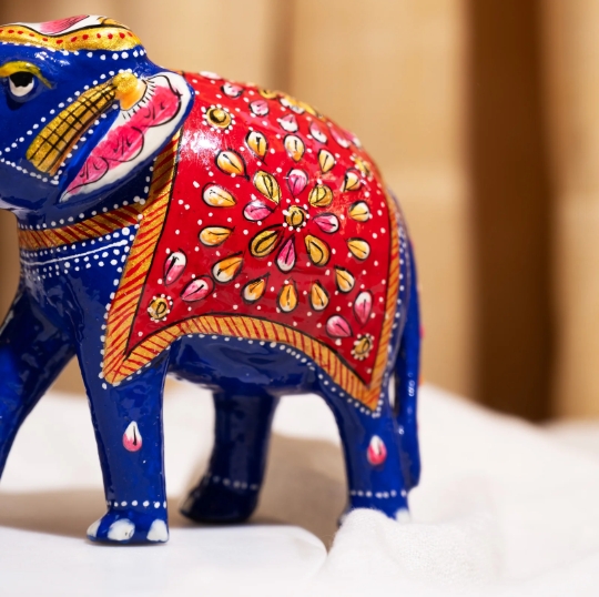 Premium Metal Meenakari Elephant Collection - Image 2