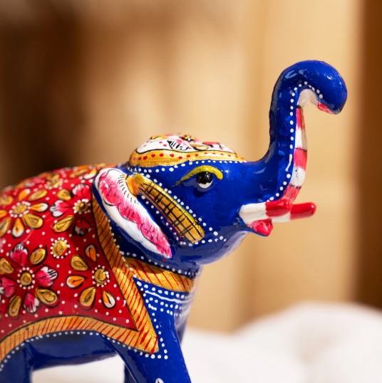 Premium Metal Meenakari Elephant Collection - Image 3
