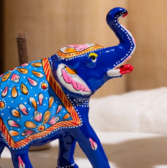 Premium Metal Meenakari Elephant Collection - Image 5