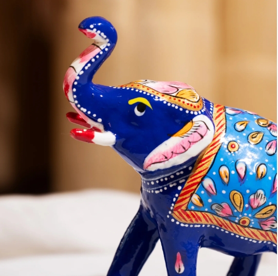 Premium Metal Meenakari Elephant Collection - Image 6