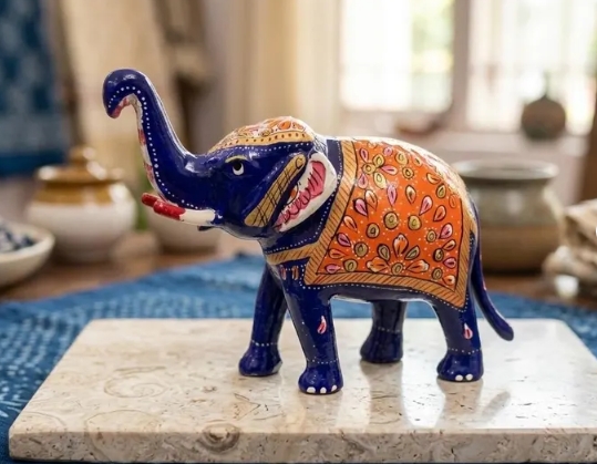 Premium Metal Meenakari Elephant Collection - Image 11