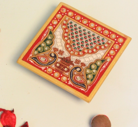 Premium Resin Laddu Gopal Idol on Handcrafted Marble Chowki - Image 4
